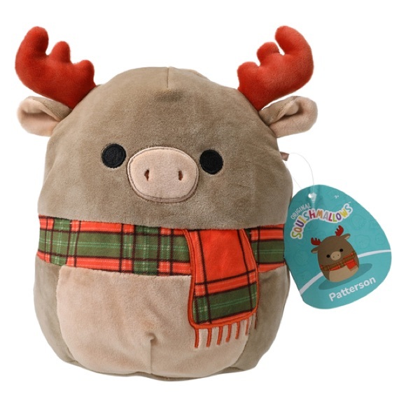 Squishmallow Patterson the Moose in Scarf 7” - Picture 1 of 5